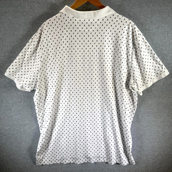 Polo Ralph Lauren Sailboat Nautical Polo Shirt Mens 2XL White Collar Classic Fit - Picture 7 of 9
